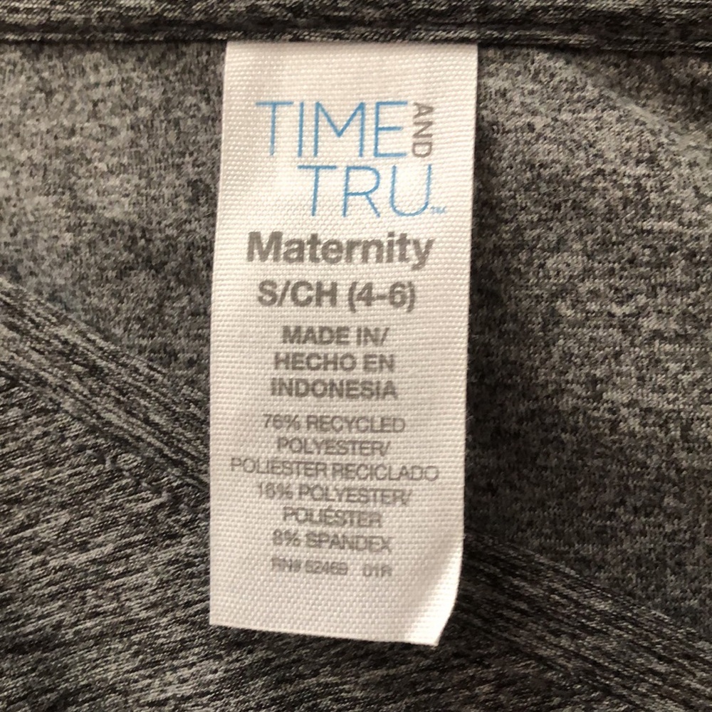 NWT Maternity Fitted Long Sleeve T-Shirt in Grey - Picture 9 of 9